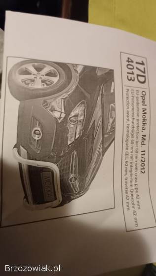 Orurowanie zderzaka opel mokka