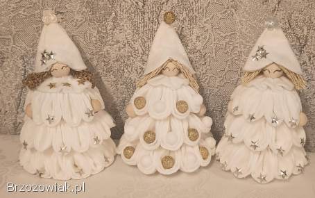 Aniołki na dekoracje lub choinkę