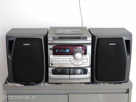 Japońska wieża Aiwa kolumny Radio CD AUX mocna.  DOSTAWA.