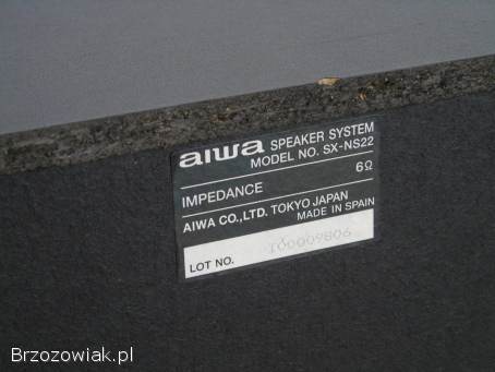 Japońska wieża Aiwa kolumny Radio CD AUX mocna.  DOSTAWA.