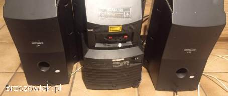 Wieża radio CD i magnetofon