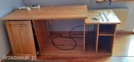 Biurko drewniane – solidne,  idealne do nauki/pracy