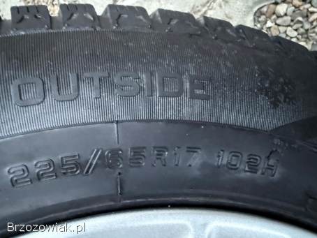 Koła zimowe 5x108 R17 Ford Volvo Jaguar ET 48,  5 7J 63,  4 mm stan BDB 225/65