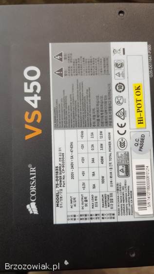 Zasilacz Corsair vs450