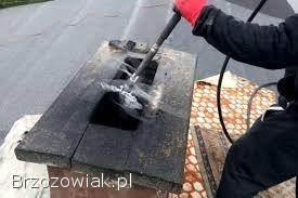 Czyszczenie komina ze sadzy