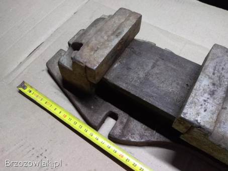 Imadło maszynowe duże prl PRL 18kg wagi 120mm szczęki