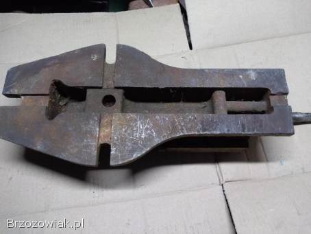 Imadło maszynowe duże prl PRL 18kg wagi 120mm szczęki