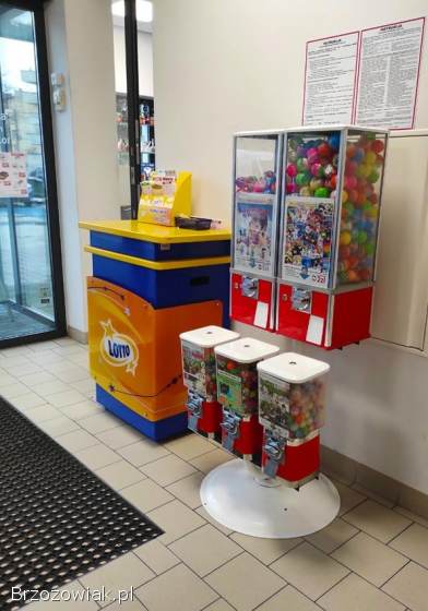 Automat Sprzedający kulki,  kapsuły,  dodatkowy zysk,  Wynajem,  Współpraca