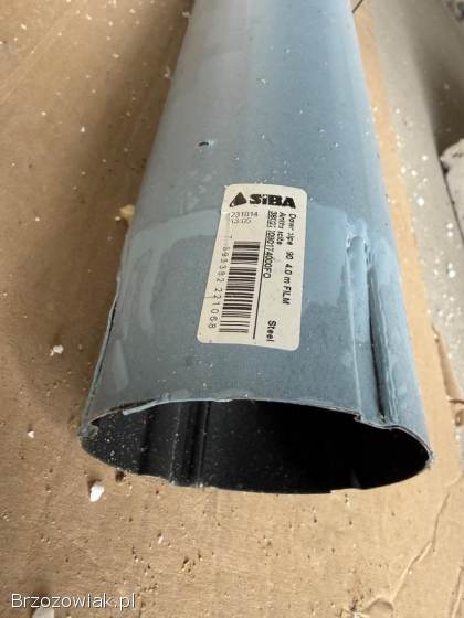 Rura spustowa SIBA Ø90 antracyt 4 m – nowa