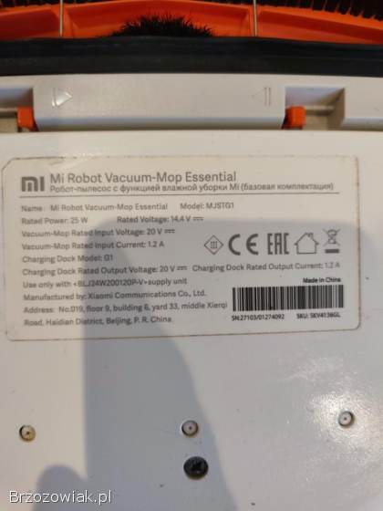 Xiaomi vacuum e10 robot sprzątający