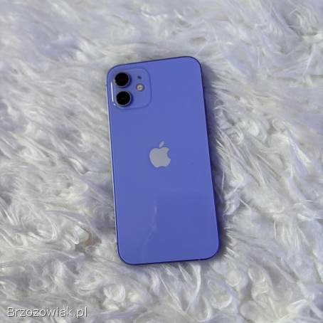 Telefon iPhone 12 kolor fioletowy/liliowy + obudowa gratis