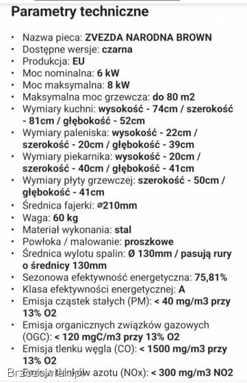 Piec Stalowy Zwezda Jak Nowy