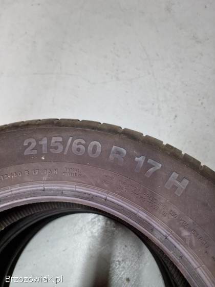 Sprzedam opony letnie Continental 215/60/17