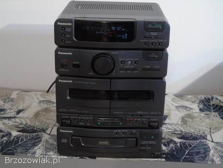 Wieża Panasonic radio AUX mocna.  DOSTAWA