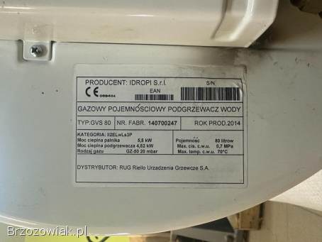 Beretta GVS 80 podgrzewacz ciepłej wody użytkowej 80l