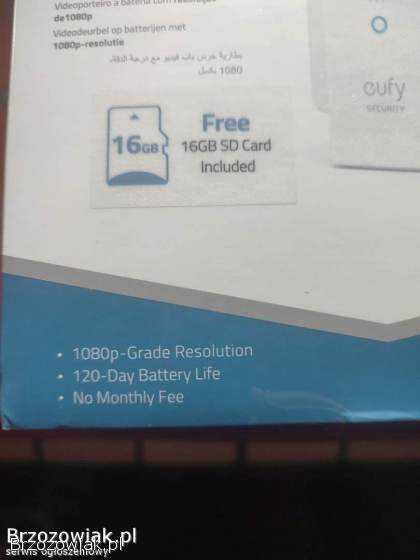 Videodomofon marki Eufy,  nieużywany