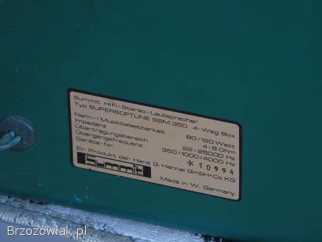 Kolumny Summit SSM-350 świetne stereo Vintage.  DOSTAWA.