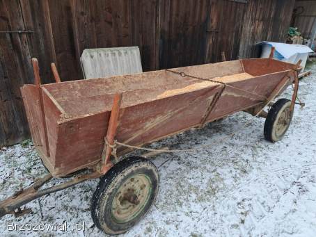 Wóz konny przyczepa do ciągnik
