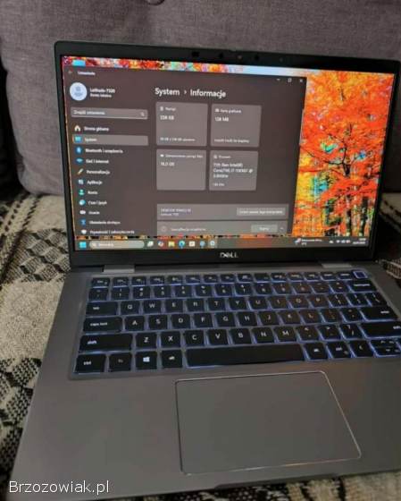 Laptop Dell 7320 DOTYKOWY EKRAN,  i7 -  11gen,  16GB DDR4,  256 SSD