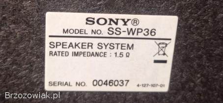 Kolumny Sony SS-WP36 SS-CNP36 SS-MSP36S SS-SRP36S kino domowe 1000W