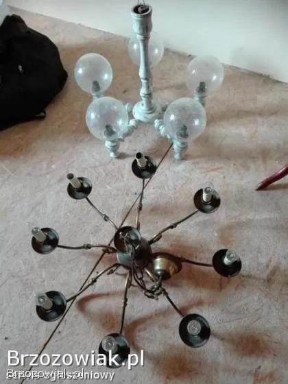 Piękna lampa retro,  na 5 żarówek