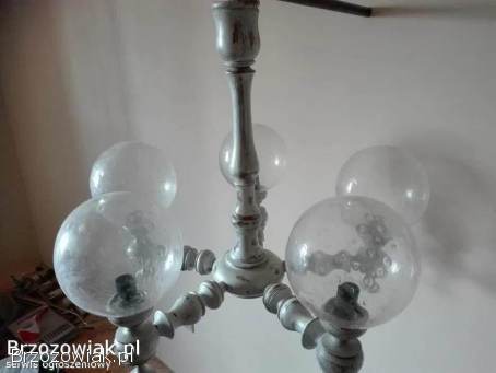 Piękna lampa retro,  na 5 żarówek