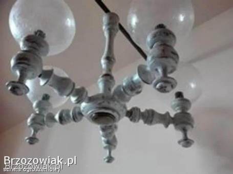 Piękna lampa retro,  na 5 żarówek