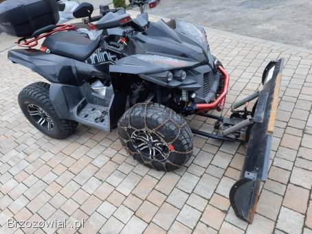 Quad Online 850 z 2019rok z pługiem do śniegu