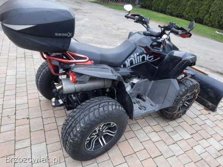 Quad Online 850 z 2019rok z pługiem do śniegu