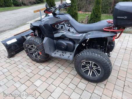 Quad Online 850 z 2019rok z pługiem do śniegu