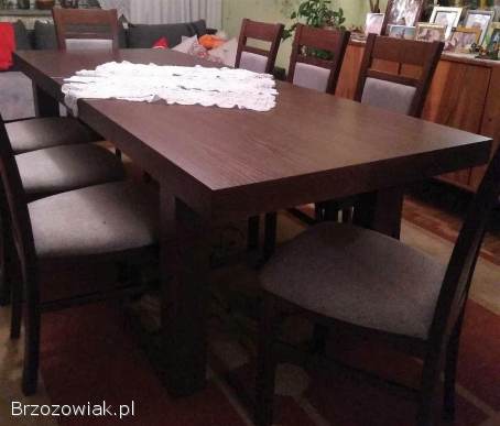 Stół rozkładany+ krzesła z drewna bukowego -  Nowe