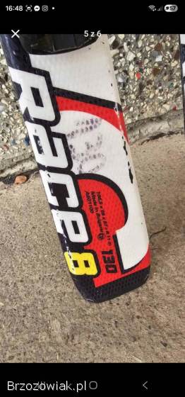 Narty atomic race 8 wiązania Fisher XTR10 130cm.