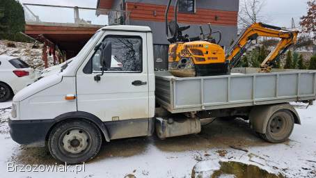 Minikoparka Berger Kraus BK1600 Silnik Kubota Skrętne ramię Rozsuwane Gąsi