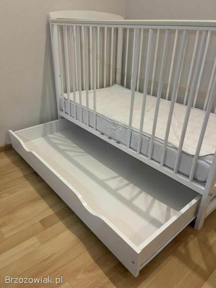 Łóżeczko dziecięce białe 120x60