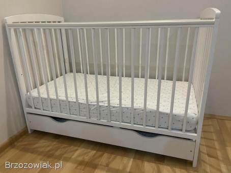 Łóżeczko dziecięce białe 120x60