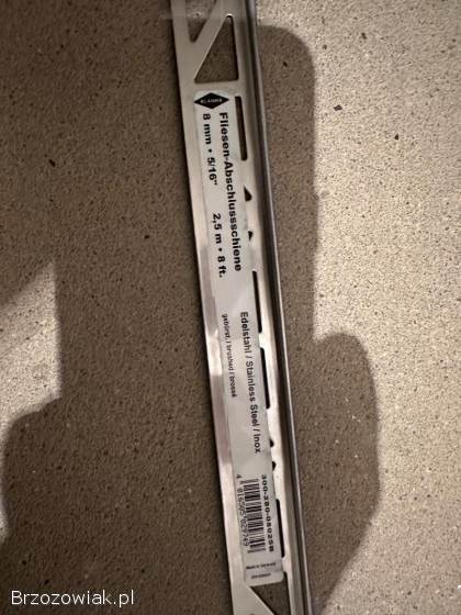 Listwy ze stali nierdzewnej do płytek