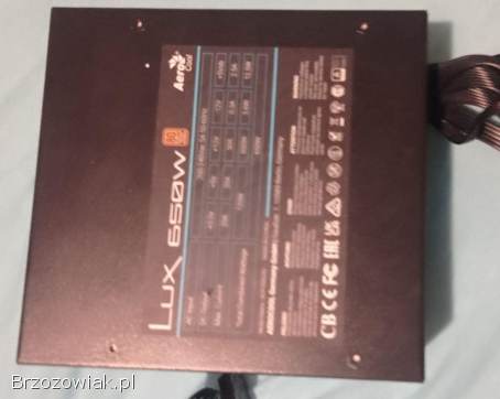 Zasilacz komputerowy AeroCool Lux 650W