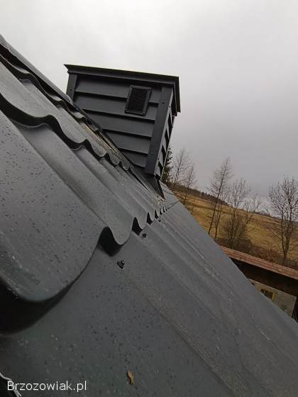 Okuwanie kominów blacha