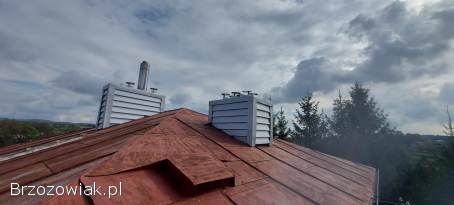 Okuwanie kominów blacha