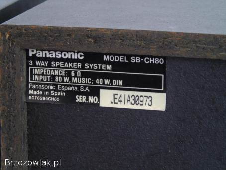 Kolumny Panasonic SB-CH80 mocne i sprawne.  DOSTAWA.