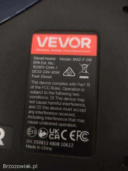 Webasto ogrzewanie postojowe do garażu traktora busa 8kW