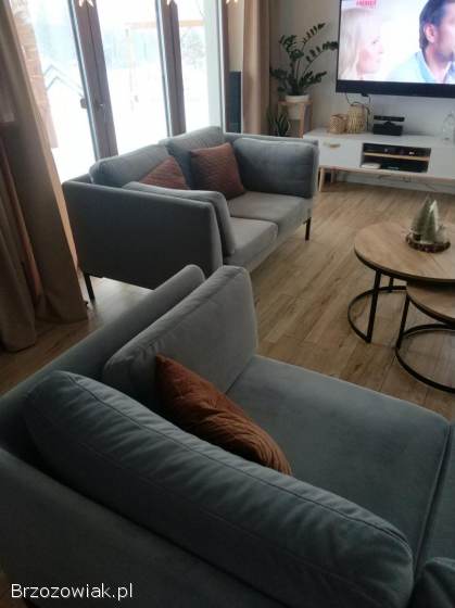 Zestaw wypoczynkowy szary Velvet,  sofy 2 i 3 osobowa