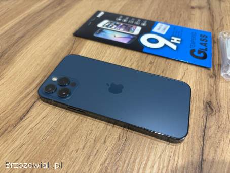 Okazja!  Iphone 12 Pro -  Pacific Blue!  256 GB!  Super Stan!  Bat 100