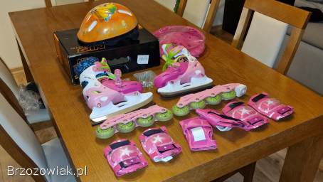 Łyżworolki łyżwy regulowane 31 -  34