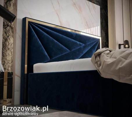 Łózko tapicerowane na wymiar,  zabudowa sypialni,  panele tapicerowane na wymiar.