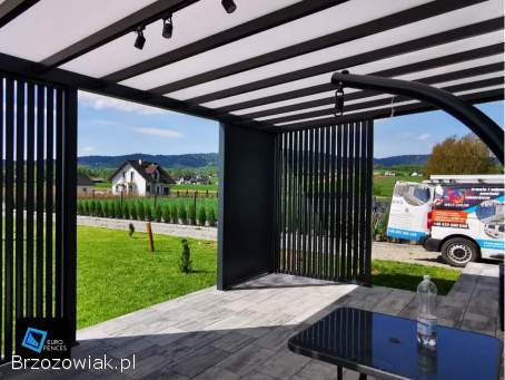 Pergola Aluminiowa Zadaszenie ogrodowe -  Polski producent Euro Fences
