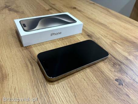 Okazja!  Iphone 15 Pro -  Naturalny Tytan!  256GB!  Bateria 100!