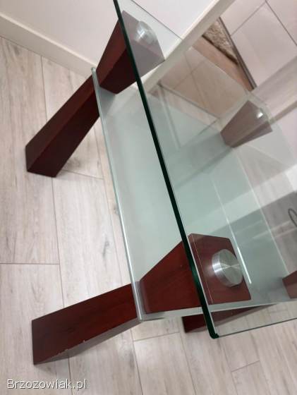 Szklana ława stolik kawowy