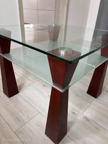 Szklana ława stolik kawowy
