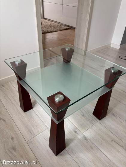 Szklana ława stolik kawowy